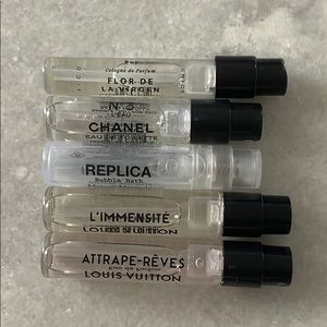 Assorted fragrance samples